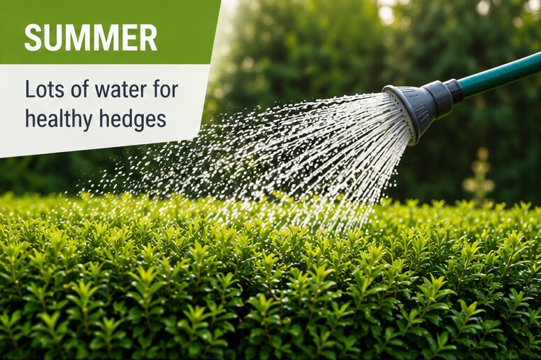 maintaining hedges in summer