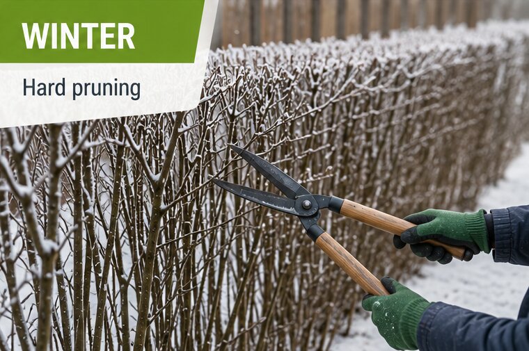maintaining hedges in winter