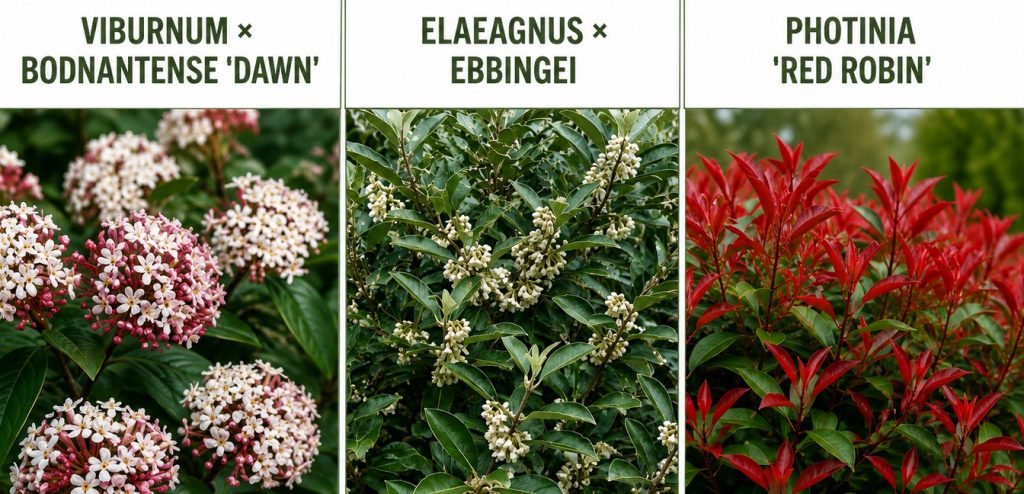 Reliable shrubs for structure