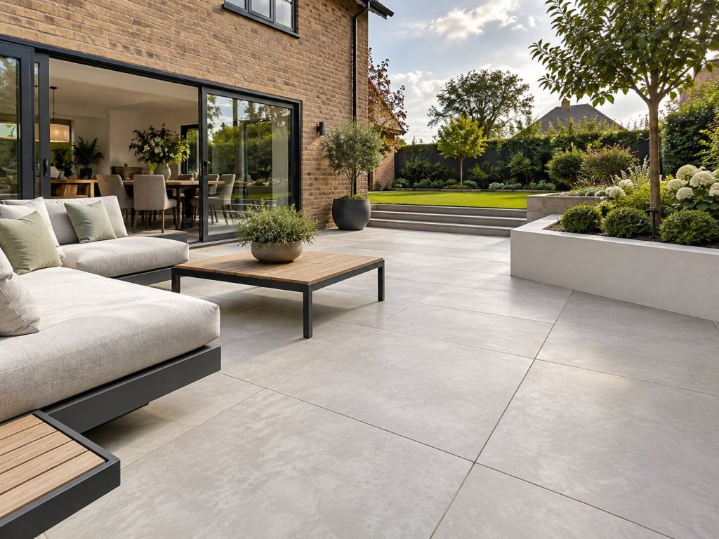 Porcelain paving