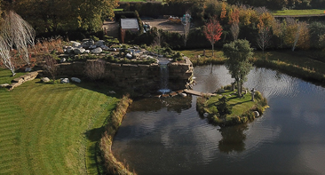 garden pond design and build in brentwood